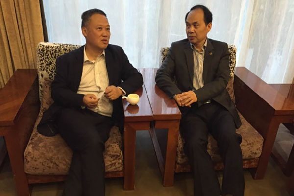 苏恒轩总裁会见贵州农信社党委书记、理事长宋锐